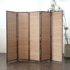 Furnnylane 5 Panel Bamboo Room Divider - Image 2