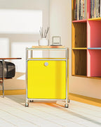 Matte Storage Cart with Flap Door, Large Capacity Storage Cart with Detachable - Image 8