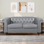 QHITTY 3 Piece Living Room Set, Sectional Chesterfield Sofa Chair Contemporary - Image 8