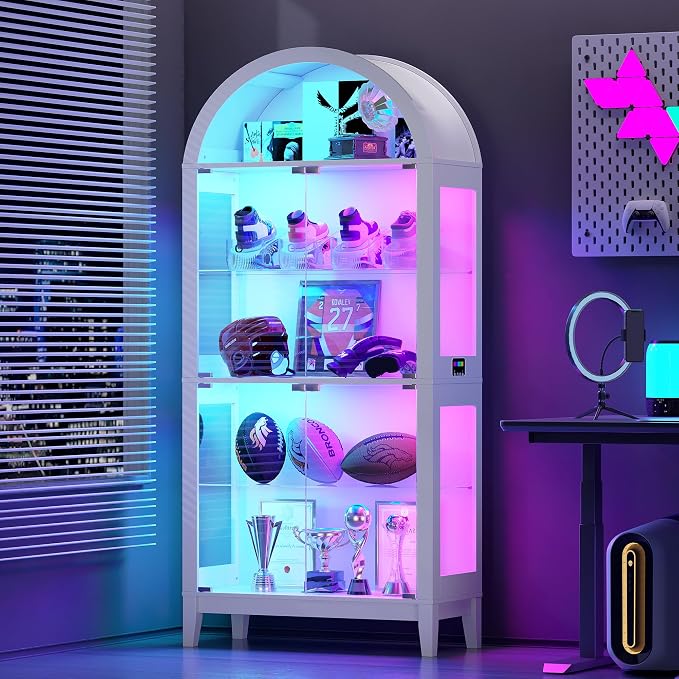 Gurexl 5-Tier Arched Display Cabinet - by Gurexl