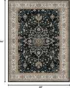 RELEANY Washable Area Rug, Water Repellent, Pet Friendly, Vintage Floral Boho - Image 2