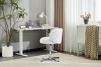 VINGLI Cute Small Swivel Desk Chair Comfy no Wheels, Ergonomic Low-Back Lumbar - Image 7