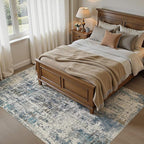 DMOYEST Area Rug Living Room Rugs 5x7 Washable Abstract Carpet | Neutral Modern - Image 4