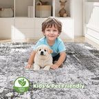 LOONGRUG 8x10 Area Rugs Washable Large Neutral Modern Living Room Rug | - Image 7