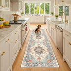 RELEANY Washable Area Rug, Runner 2'6"x8', Water Repellent, Pet Friendly by RELEANY