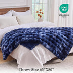 BENVWE Fluffy Faux Fur Throw Blanket - Image 2