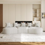 134" Oversized Sectional Sofa for Living Room, Modern Luxury Plush Chenille - Image 3