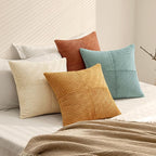 MIULEE Fall Boho Farmhouse Decorative Throw Pillow Covers 18x18 Inch 4 Packs - Image 7