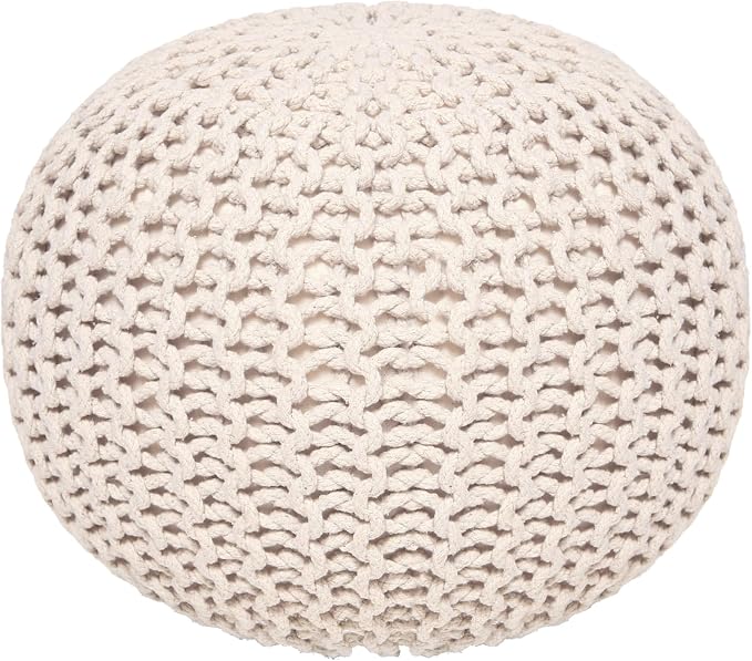 · REDEARTH · Round Pouf Ottoman - Image 4