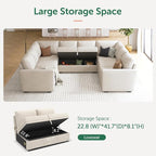 HONBAY Sleeper Sectional Couch - Image 5