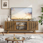 ONBRILL 63-Inch TV Stand for TVs up to 75 Inch, Mid-Century Modern Television - Image 9