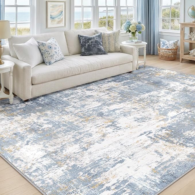 RELEANY Washable 5'x7' Abstract Area Rug by RELEANY