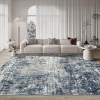 8x10 Area Rugs for Living Room Bedroom Dining Room Washable Blue Grey | Soft - Image 9