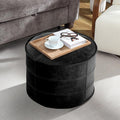 Leather Ottoman, Handmade Stuffed Square Ottoman, Genuine Leather Pouf by DIVANUS