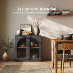 BELLEZE Bijou 31.5" Modular Sideboard Cabinet & TV Stand Console - Image 3