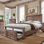 Aitjunz Farmhouse Queen Size Bed Frame by AITJUNZ