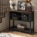 ChooChoo Farmhouse Coffee Bar Cabinet, Buffet Cabinet - Image 4