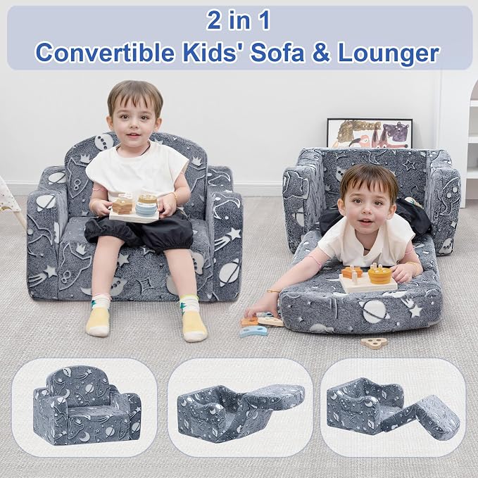 Airpanda Comfy Toddler Couch and Chair - Image 4