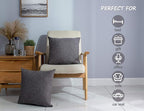 Stellhome Burlap Throw Pillow Covers Solid Farmhouse Linen Pillowcase - Image 3