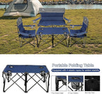 Camping Chair Set of 3, Outdoor Folding Camping Chairs - Image 6