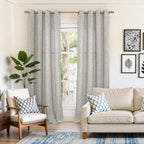 YoungsTex Dark Grey Curtains 98 Inches Long, Linen Drapes Light Filtering | - Image 2