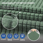 Loveseat Couch Cover, 2 Cushion Couch Slipcover, Elastic Bottom - Image 4