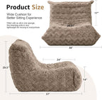 Bean Bag Chairs for Adults Giant Bean Bag Chair Memory Foam BeanBag Chair Bean - Image 2