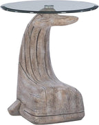 Powell Peabody Whale Brown Driftwood Accent Table by Powell