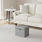 DocSafe Storage Ottoman with Lock, Fireproof Folding Ottoman Foot Rest Stool - Image 2