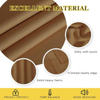 NICETOWN Gold Brown Sliding Glass Door Curtain - Image 5