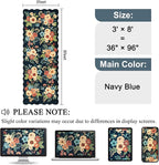 DUKINO 3x8 Kitchen Runner Rug, Floral Washable Rug - Image 2