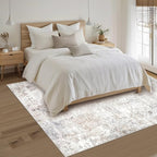 Beige Grey Washable Rugs 3x5 Area Rugs - Image 8