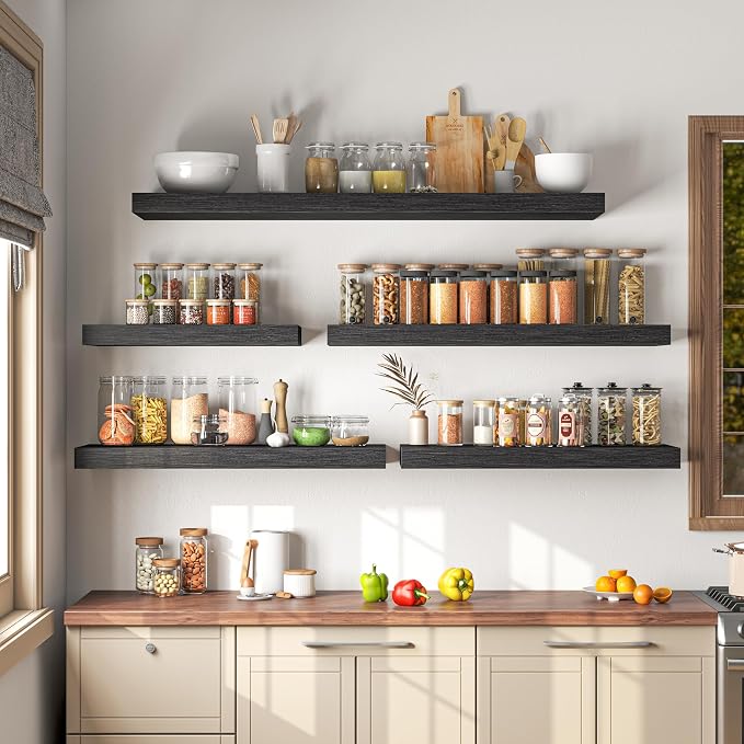 Dreamland 55" Floating Shelves for Wall, Wall-Mounted Shelves for Bedroom - Image 7