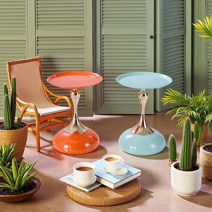 2-Pack Sleek Hourglass Side Table - Image 3