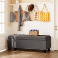 YESHOMY 47 Inches Ottoman with Storage, Storage Bench with Legs, Ottomans by SearchallYESHOMY