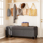 YESHOMY 47 Inches Ottoman with Storage, Storage Bench with Legs, Ottomans by SearchallYESHOMY