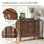 HULALA HOME Solid Wood Storage End Table - Image 3