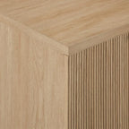 Walker Edison Reema Fluted Door Accent Table, 32 Inch, Coastal Oak - Image 7