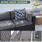 Aoxun 8 Piece Patio Furniture Set - Image 4