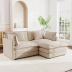 mikibama Modular Sectional Sofa, 76.4 Inch L Shaped Couch Set - Image 8