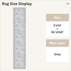 Soalmost Washable Hallway Runner Rug 3x14 Kitchen Entry Rugs Non-Slip, Foldable - Image 5