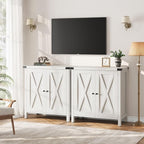 GarveeHome Small Storage Cabinet, Farmhouse Sideboard Buffet Cabinet - Image 8