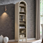 IFGET 71" Tall Arched Bookshelf, 8 Tiers Arch Bookcase by IFGETEnrichYourLivingSpace