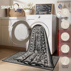 Grey Area Rug 6x9 for Living Room Bedroom | Low Pile; Non Slip;Machine - Image 8