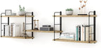 MXCSE Wall Shelves, Wall Mounted Floating Bookshelves, DIY Wood Hanging Shelves by MXCSE