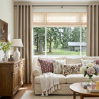 100% Blackout Linen Textured Curtains 96 Inch Long, Burlywood Birch | 100% - Image 5
