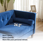 Dreamsir 78'' W Velvet Sofa, Mid-Century Modern Love Seats Sofa Furniture - Image 8