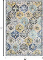 Lahome Moroccan Trellis Kitchen Rugs Non Slip Washable, 2x3 Rugs - Image 2