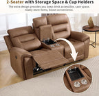 ANJ 2-Piece PU Leather Recliner Sofa Set - Image 5