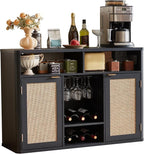 Lerliuo Rattan Wine Cabinet by Lerliuo